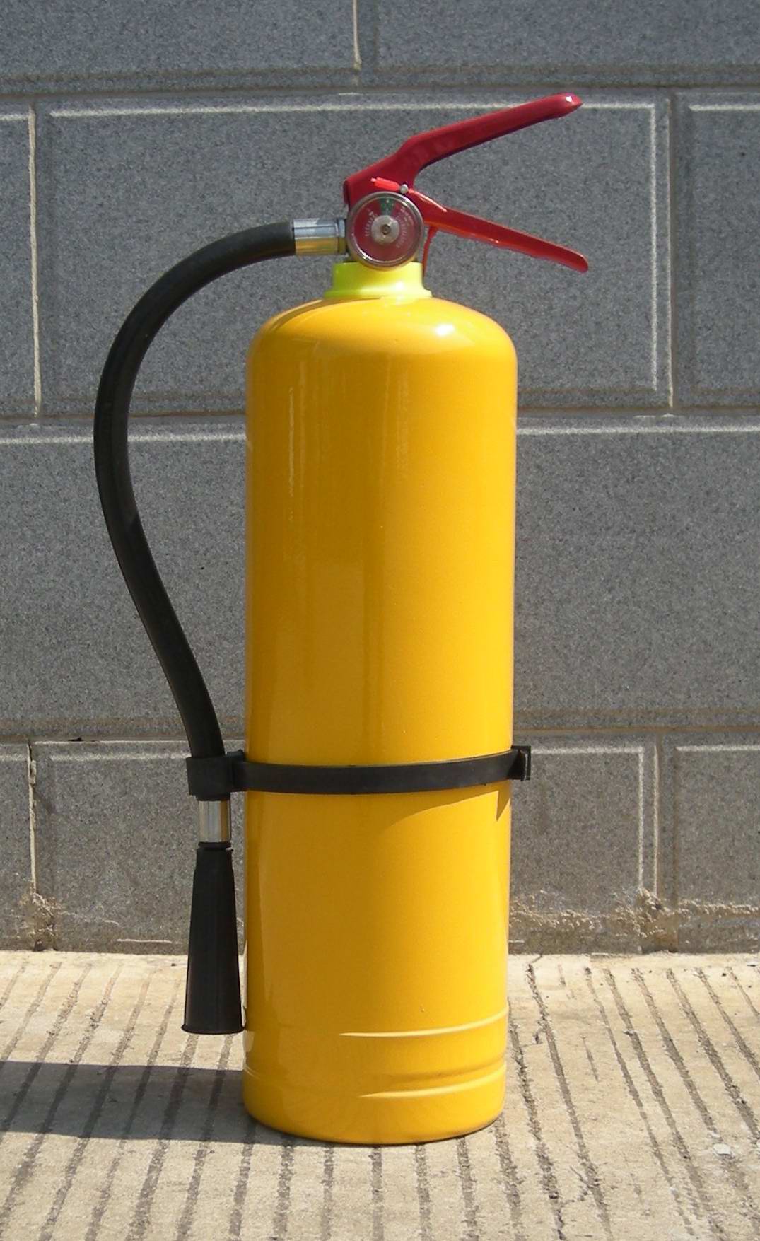 yellow extinguisher 